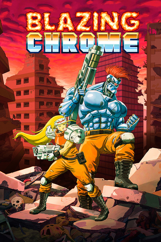 Blazing Chrome Canvas Poster