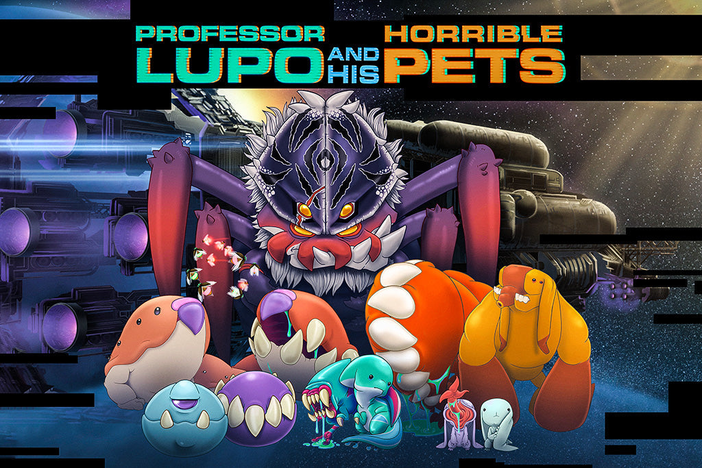 Professor Lupo and his Horrible Pets Canvas Poster