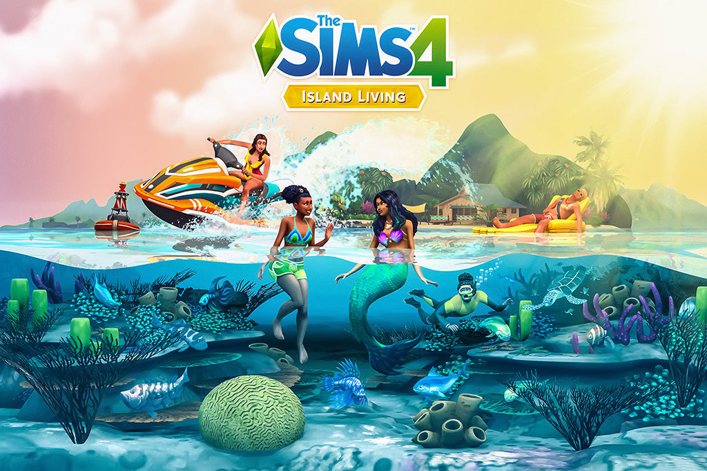 The Sims 4 Island Living Expansion Canvas Poster
