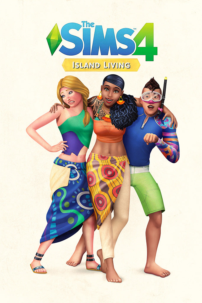The Sims 4 Island Living Expansion Game Canvas Poster