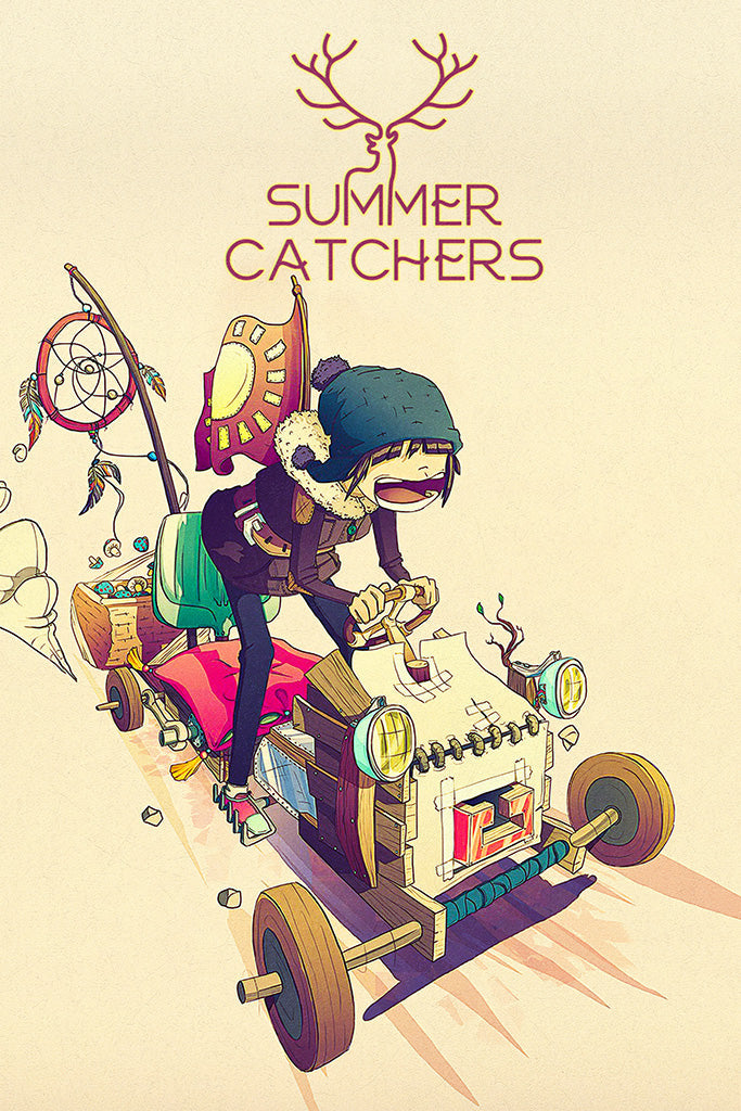 Summer Catchers Video Game Canvas Poster