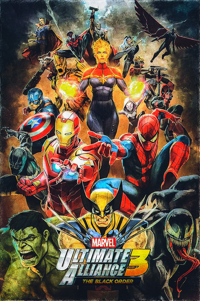 Marvel Ultimate Alliance 3 The Black Order Game Canvas Poster