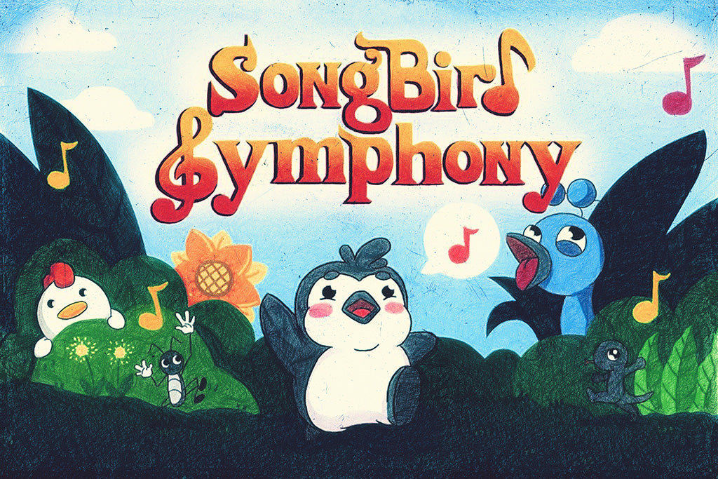 Songbird Symphony Video Game Canvas Poster