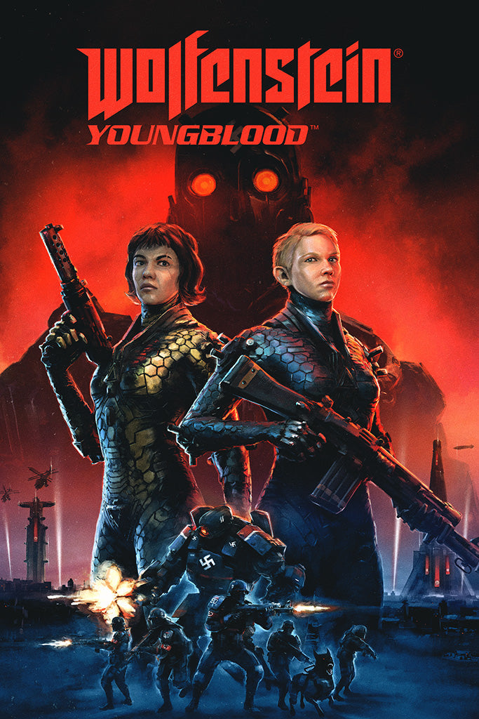 Wolfenstein Youngblood Canvas Poster