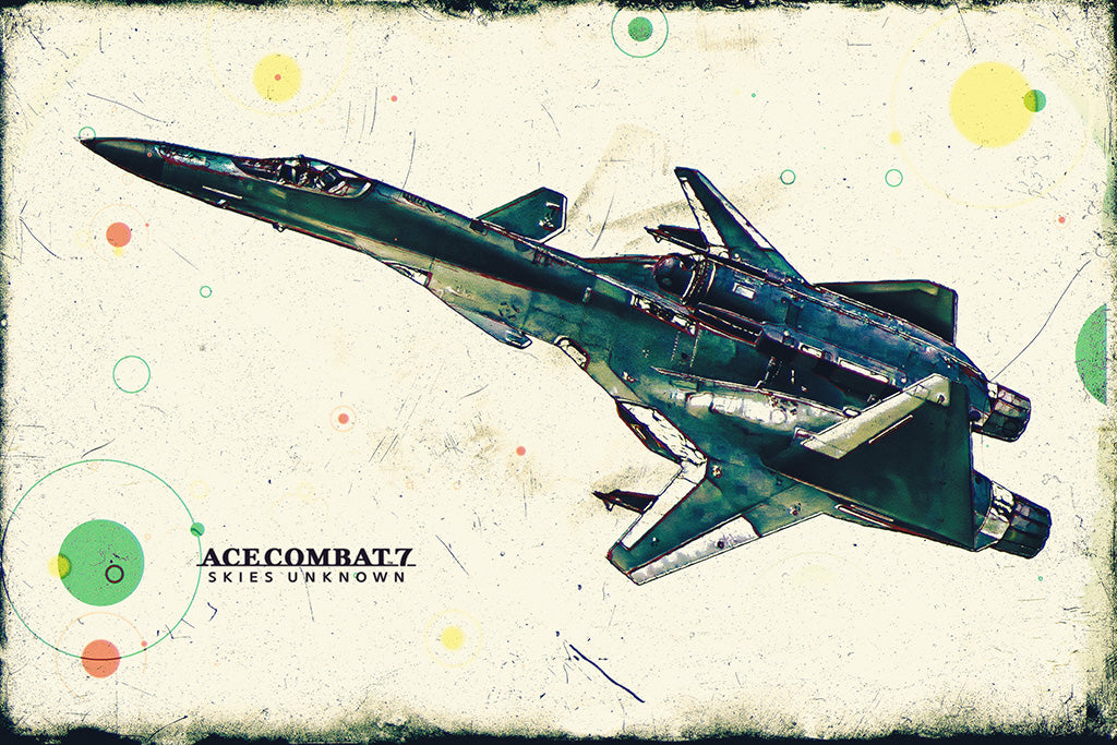 Ace Combat 7 Skies Unknown ADFX-01 Morgan Canvas Poster