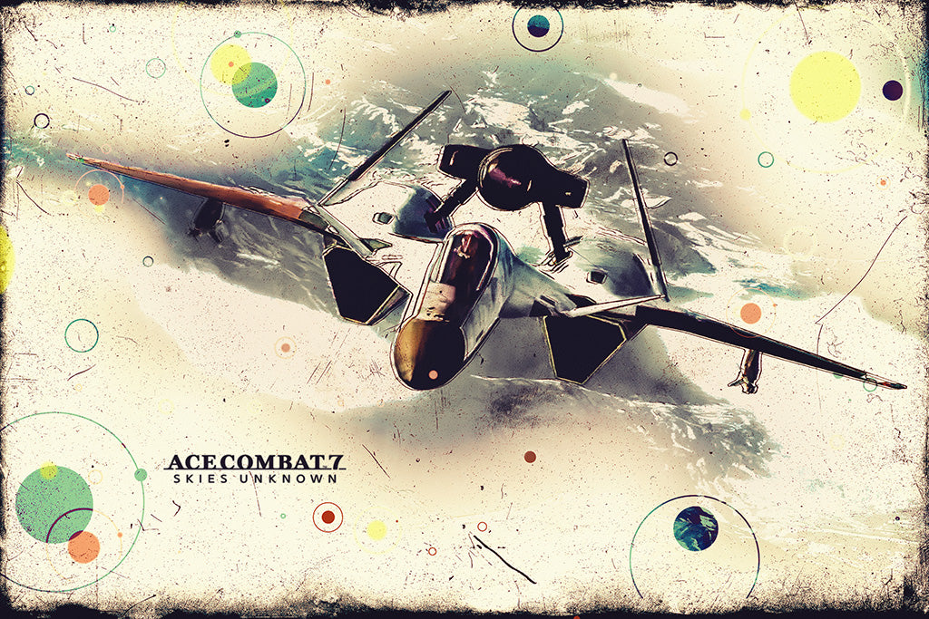 Ace Combat 7 Skies Unknown ADFX-01 Morgan Game Canvas Poster