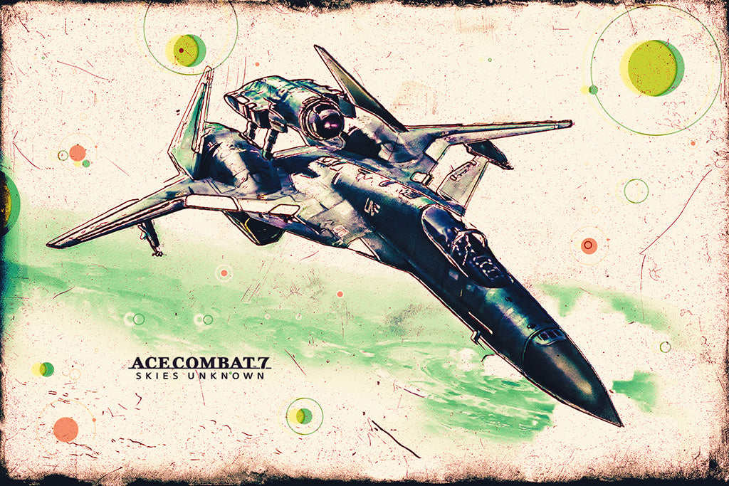 Ace Combat 7 Skies Unknown ADFX-01 Morgan Video Game Canvas Poster