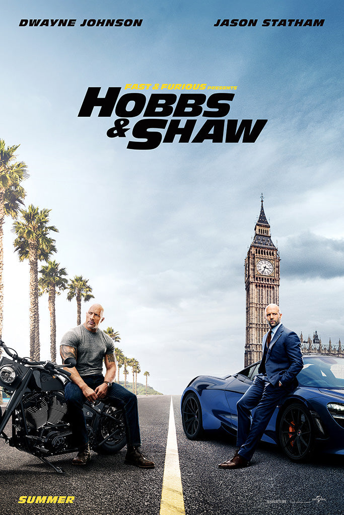 Fast & Furious Presents Hobbs & Shaw Film Canvas Poster
