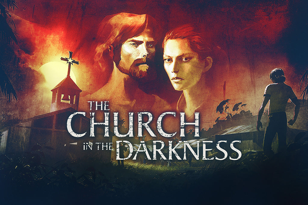 The Church in the Darkness Canvas Poster
