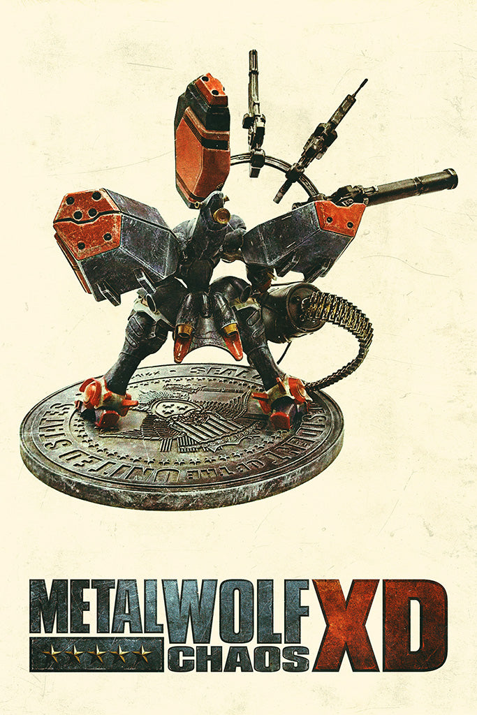Metal Wolf Chaos XD Game Canvas Poster