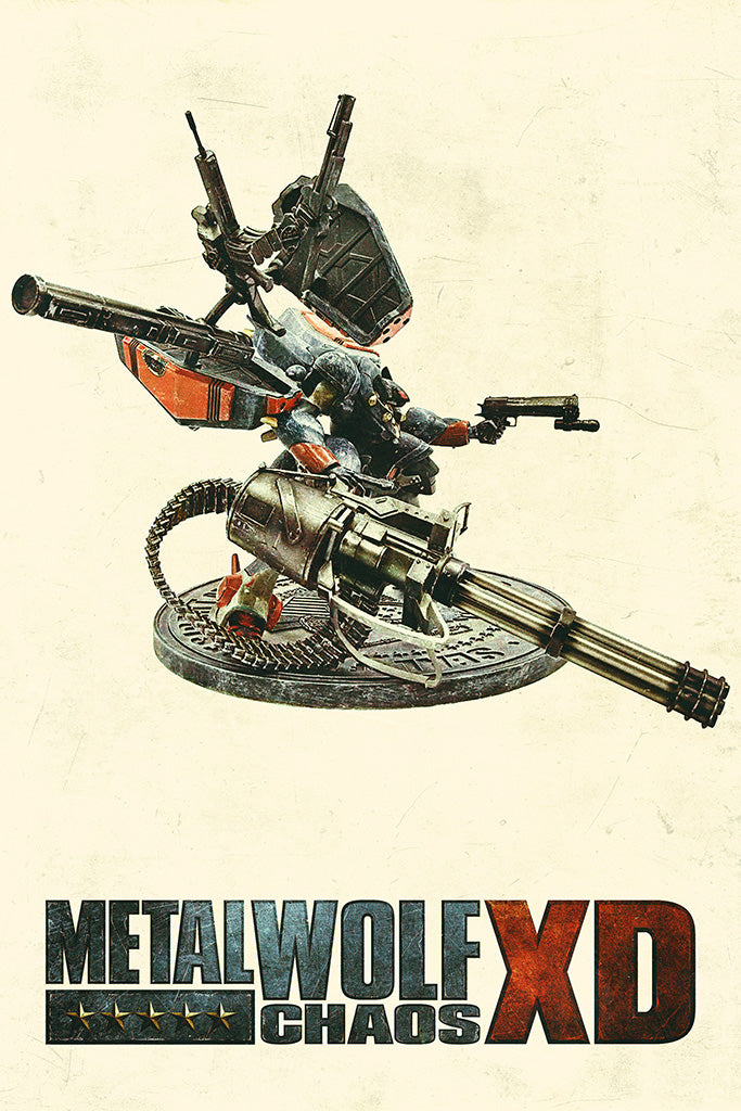 Metal Wolf Chaos XD Video Game Canvas Poster