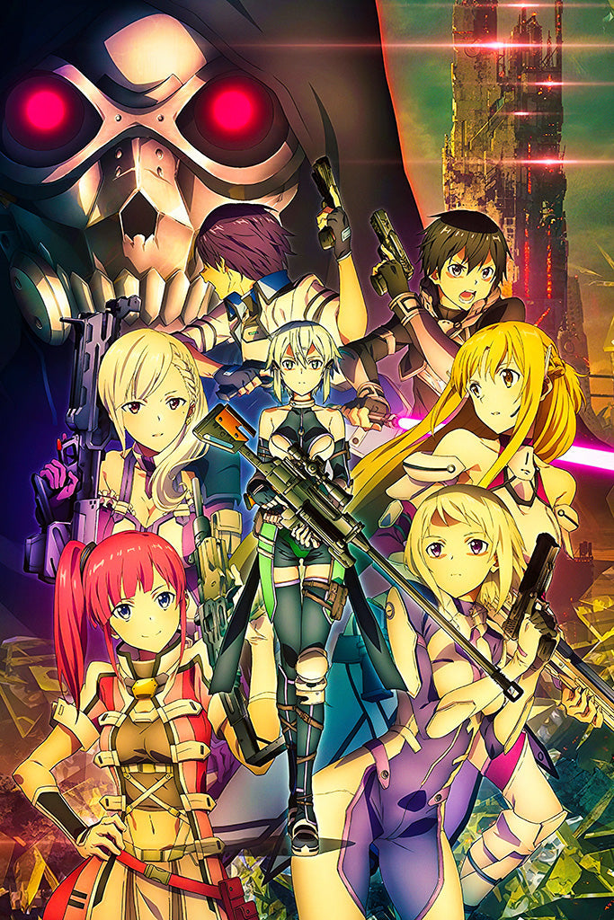 Sword Art Online Fatal Bullet Complete Edition Game Canvas Poster