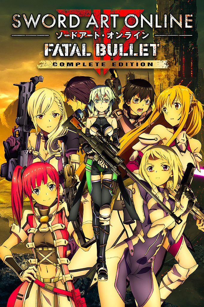 Sword Art Online Fatal Bullet Complete Edition Video Game Canvas Poster