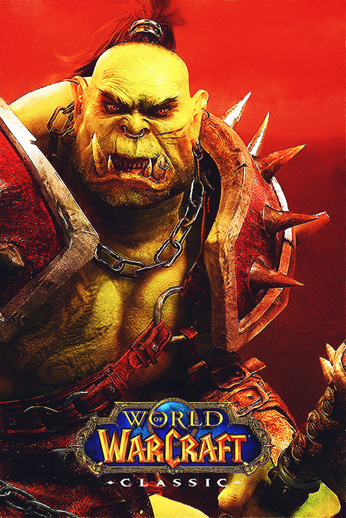 World of Warcraft Classic Video Game Canvas Poster