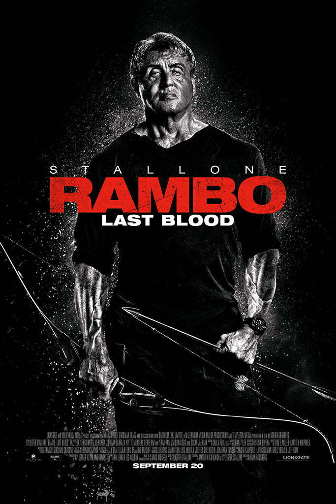 Rambo Last Blood Canvas Poster