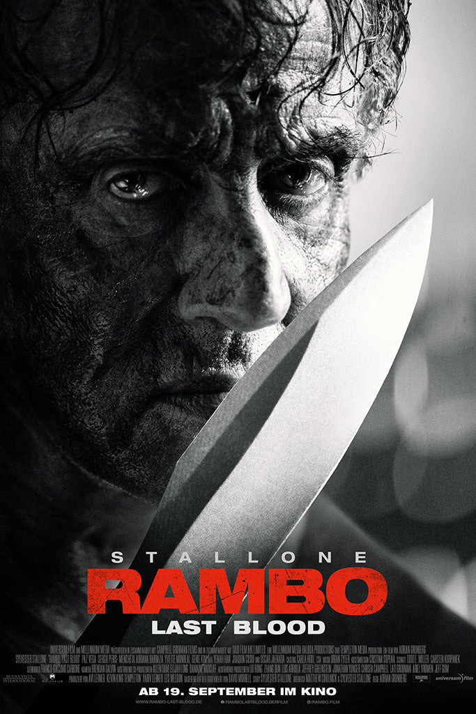 Rambo Last Blood Movie Canvas Poster