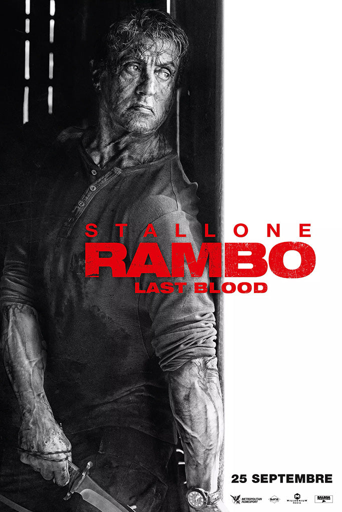 Rambo Last Blood Film Canvas Poster