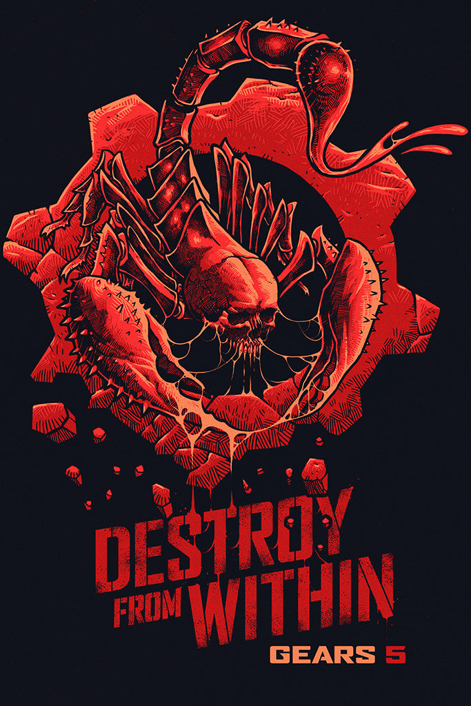 Gears 5 Video Game Canvas Poster