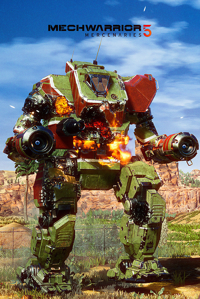 MechWarrior 5 Mercenaries Canvas Poster