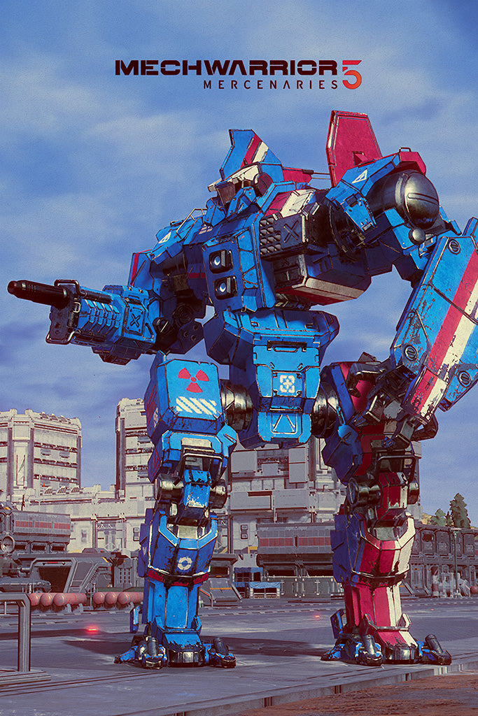 MechWarrior 5 Mercenaries Game Canvas Poster