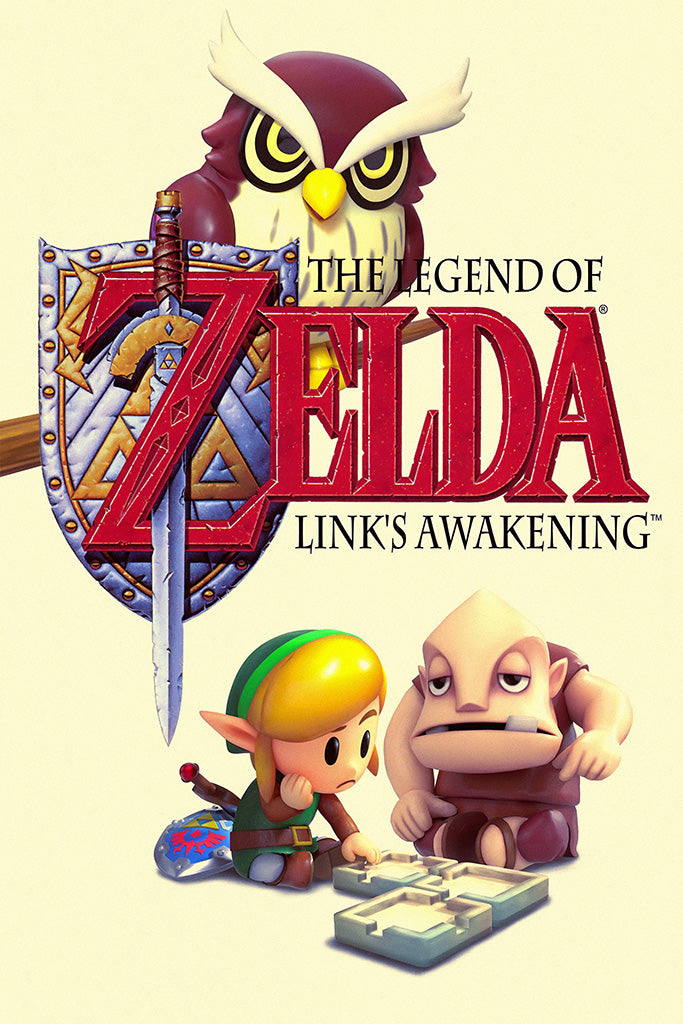 The Legend of Zelda Link¡¯s Awakening Video Game Canvas Poster