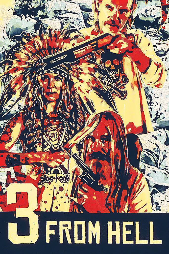3 From Hell Film Canvas Poster