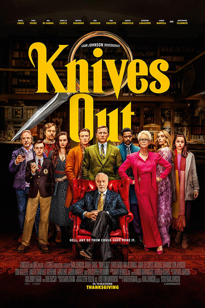 Knives Out Movie Canvas Poster