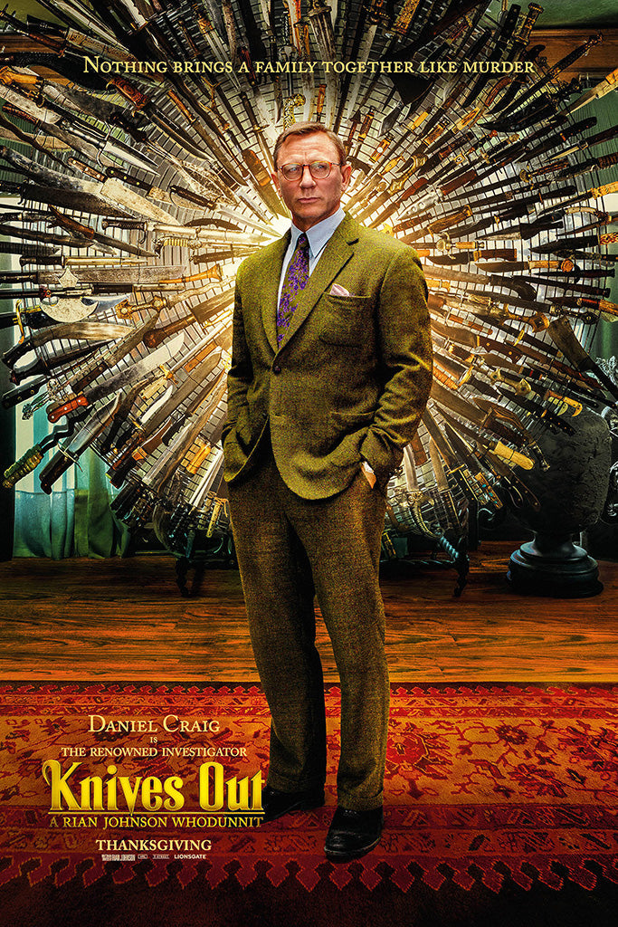 Knives Out Film Canvas Poster
