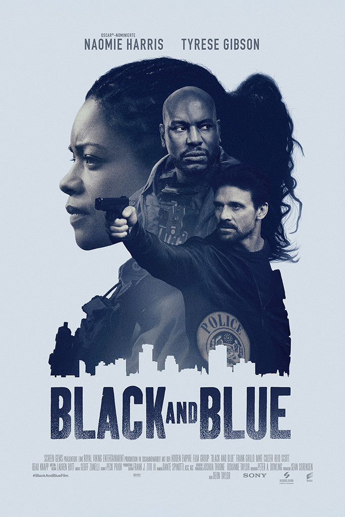 Black and Blue Movie Canvas Poster