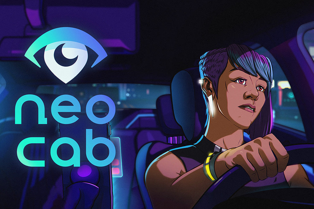 Neo Cab Game Canvas Poster