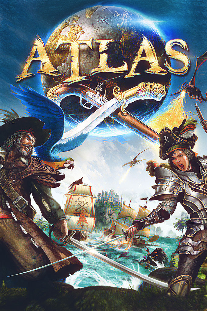 Atlas Canvas Poster