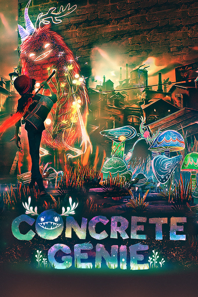 Concrete Genie Game Canvas Poster