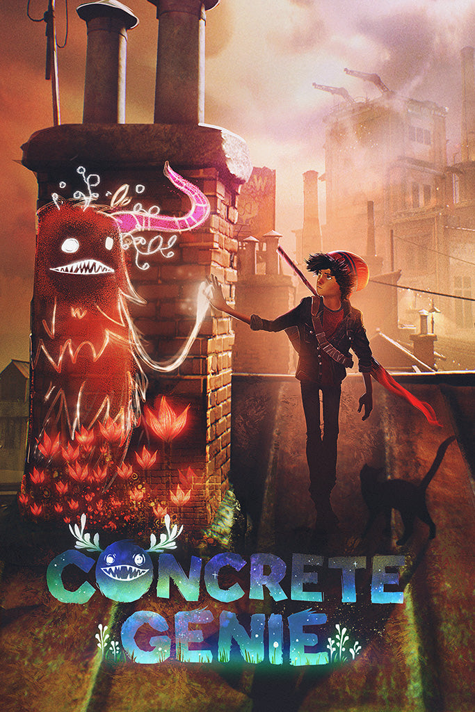 Concrete Genie Video Game Canvas Poster