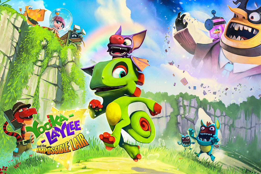 Yooka-Laylee and the Impossible Lair Game Canvas Poster