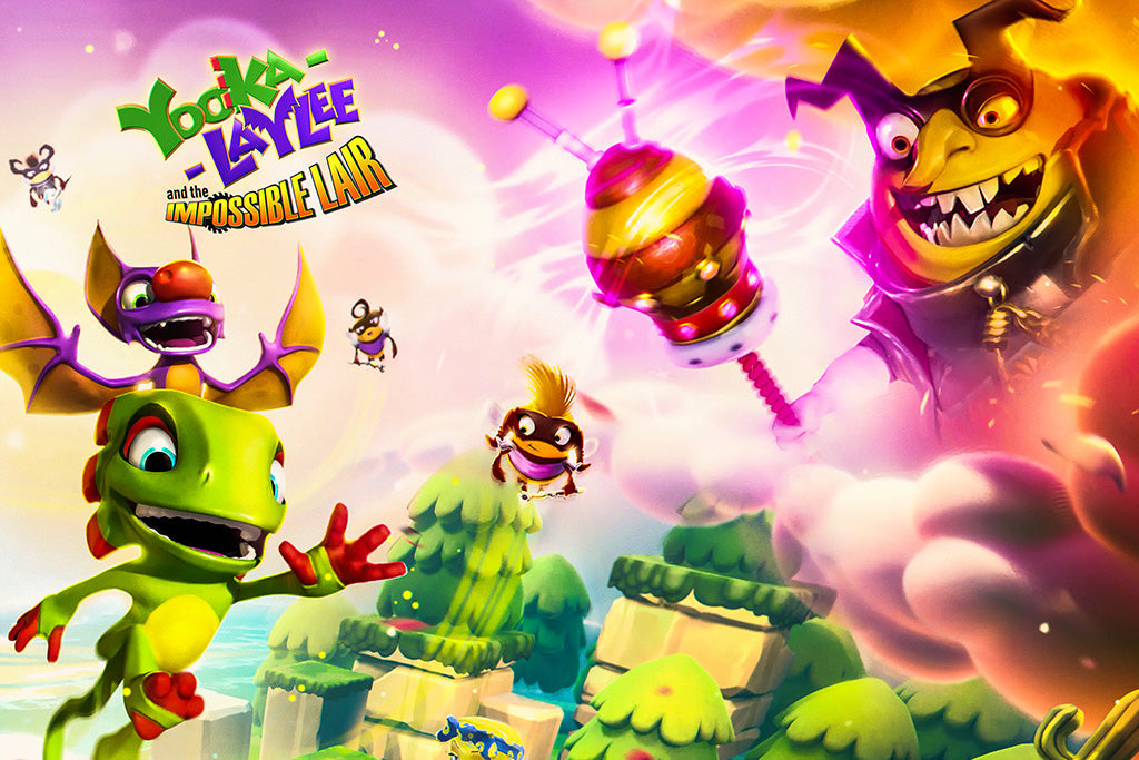 Yooka-Laylee and the Impossible Lair Video Game Canvas Poster