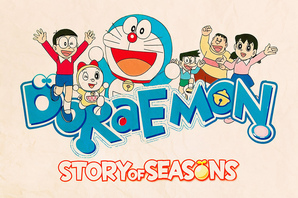 Doraemon Story of Seasons Video Game Canvas Poster