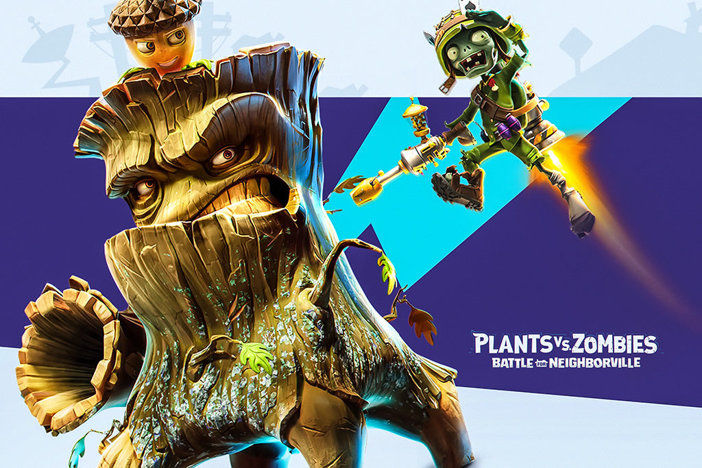 Plants vs. Zombies Battle for Neighborville Game Canvas Poster
