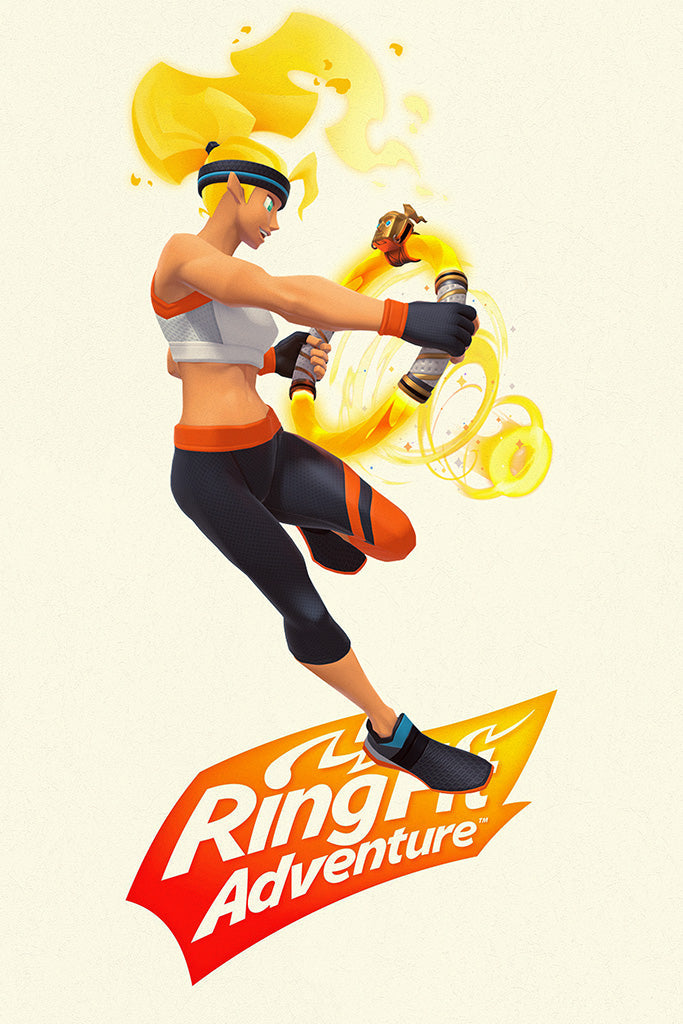 Ring Fit Adventure Game Canvas Poster