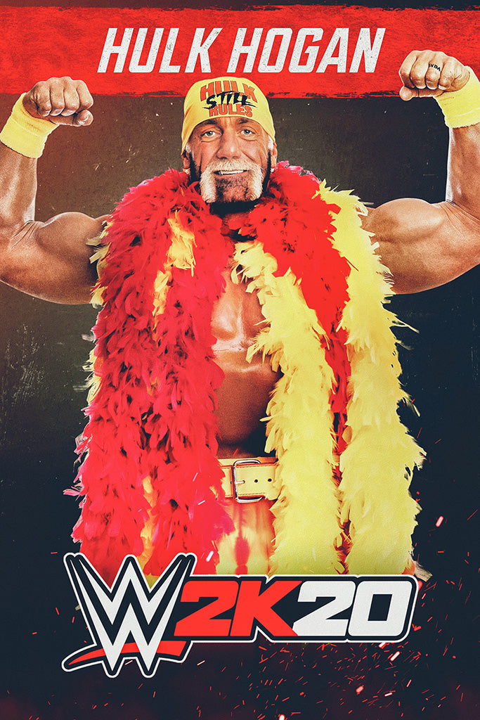 WWE 2K20 Hulk Hogan Canvas Poster