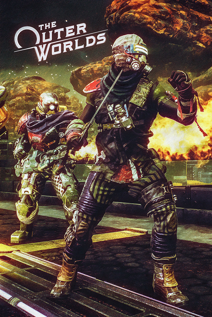 The Outer Worlds Video Game Canvas Poster