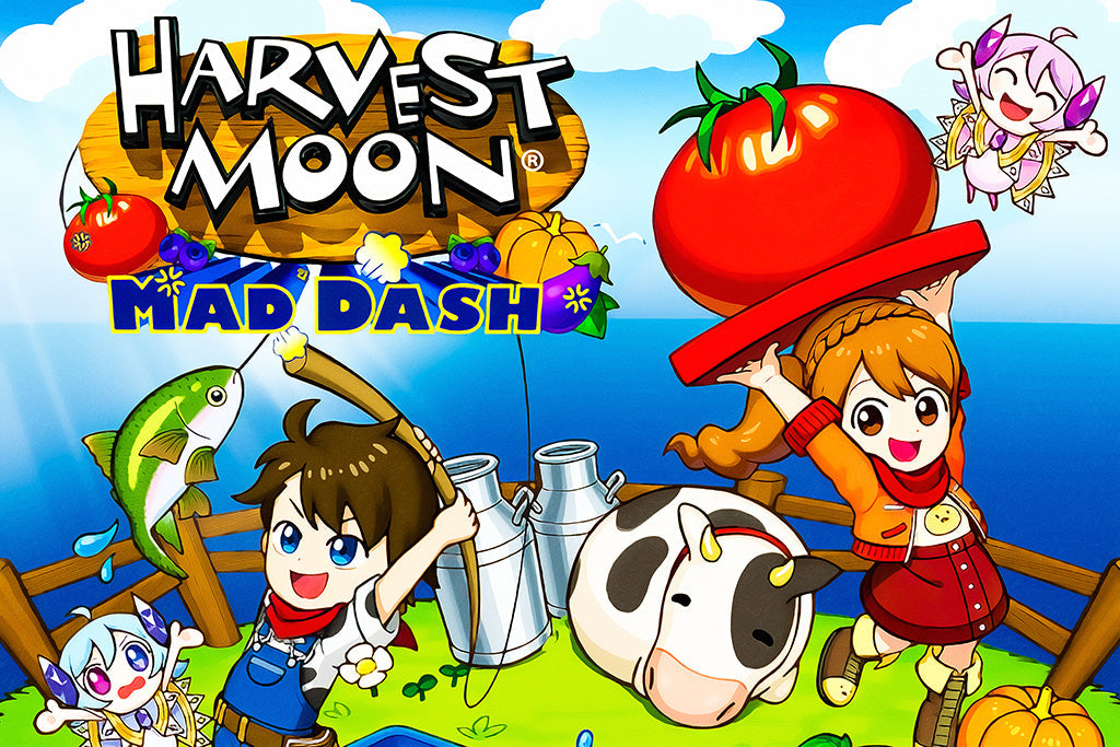 Harvest Moon Mad Dash Video Game Canvas Poster