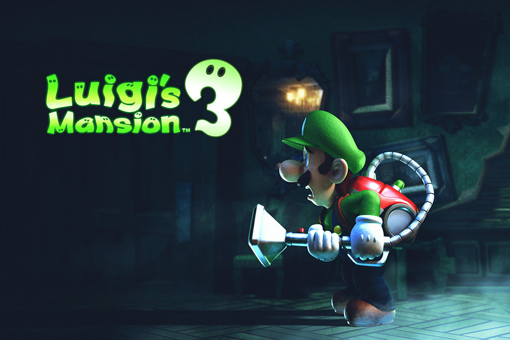 Luigi's Mansion 3 Video Game Canvas Poster