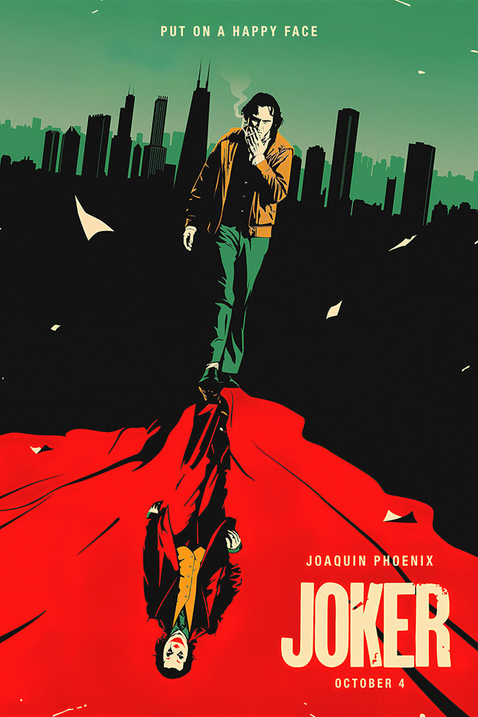 Joker Put On Happy Face Canvas Poster