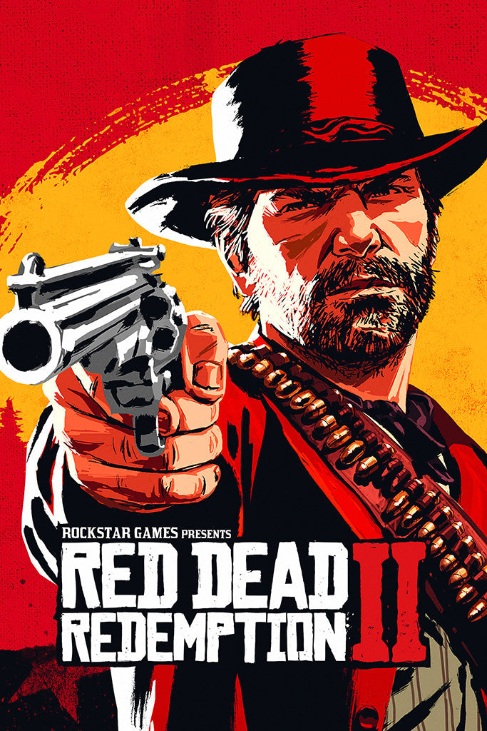 Red Dead Redemption II Game Canvas Poster