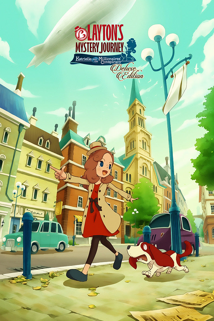 Layton's Mystery Journey Katrielle and the Millionaires' Conspiracy - Deluxe Edition Canvas Poster
