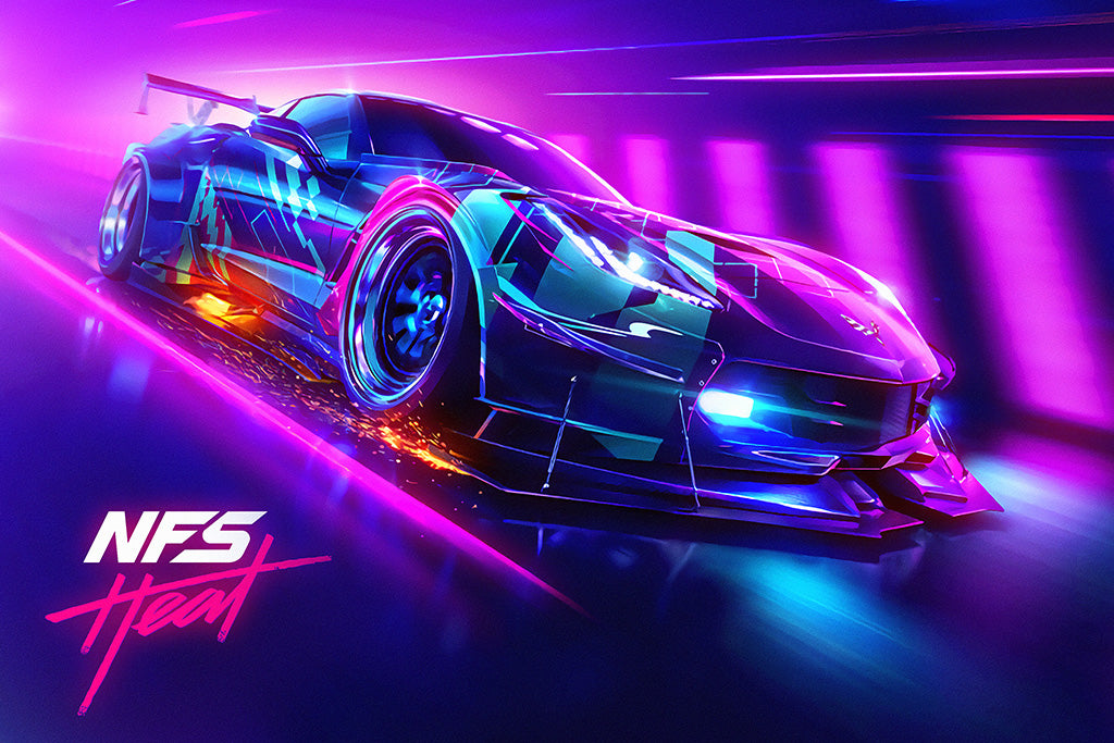 Need For Speed Heat Game Canvas Poster