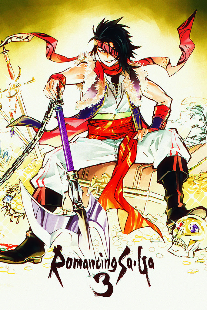 Romancing SaGa 3 Video Game Canvas Poster