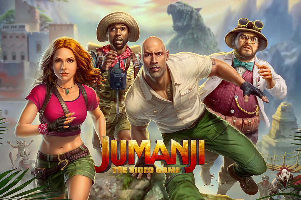 Jumanji The Video Game Video Game Canvas Poster