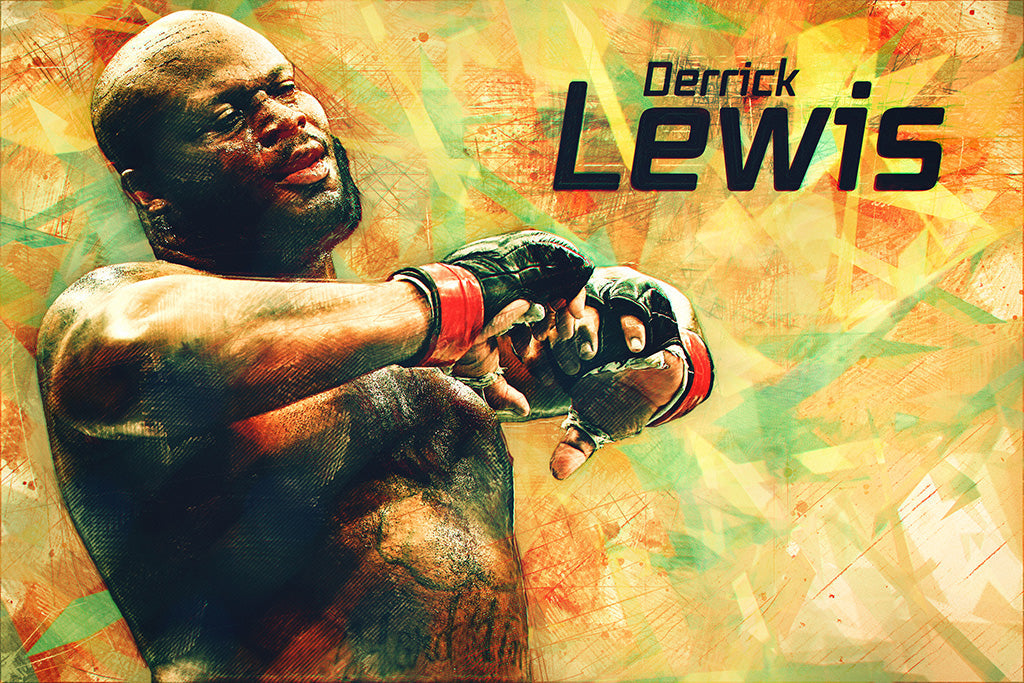 Derrick Lewis UFC Canvas Poster