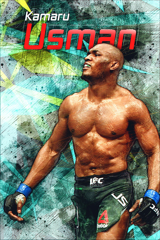 Kamaru Usman UFC Canvas Poster